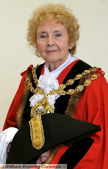 COUNCILLOR Olwen Chadderton: outgoing mayor raised over £33,000 for charity  

