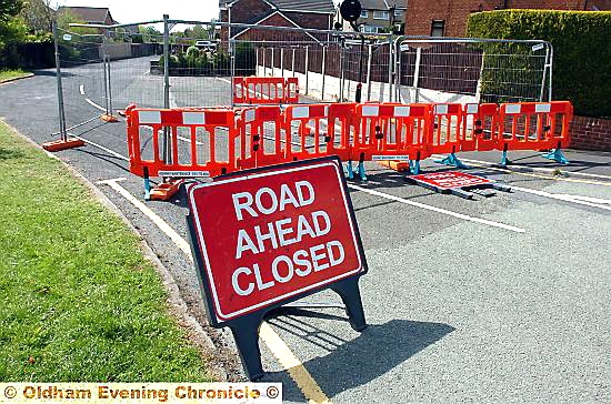 CLOSED off: the entrance to Long Clough in Royton has been blocked for two weeks
CLOSED off: the entrance to Long Clough in Royton has been blocked for two weeks