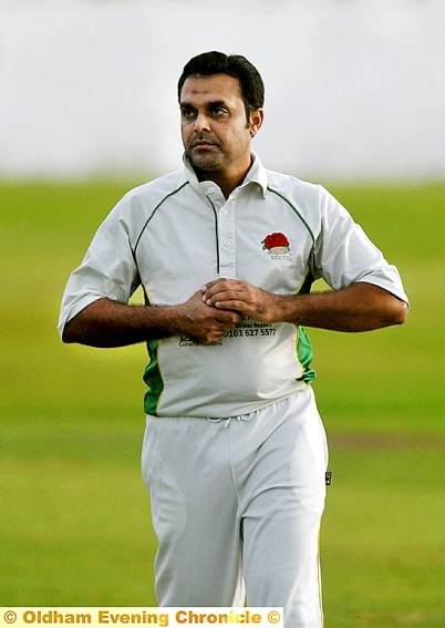 IN THE GROOVE . . . Rehan Rafiq, of Glodwick, has already shown his class.