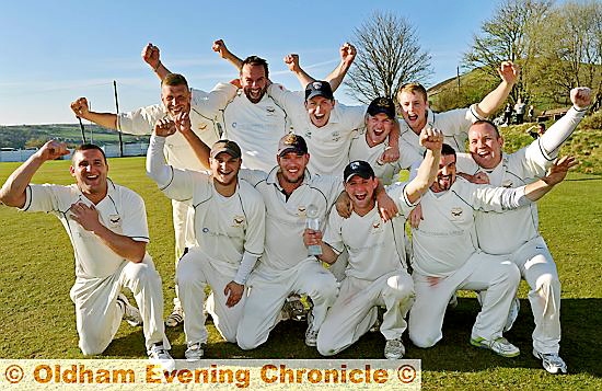 IT’S OURS: Heyside celebrate victory in the Twenty20 Cup final. 