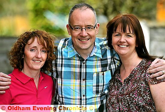 THAT’S what friends are for: Liz Whitworth (left) donated a kidney to Mark Holden (centre). Liz is a lifetime friend of Ruth Holden (right) THAT’S what friends are for: Liz Whitworth (left) donated a kidney to Mark Holden (centre). Liz is a lifetime friend of Ruth Holden (right)