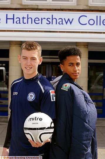 ON THE BALL . . . Darcy O’Connor (left) and Jordan Anderson. 