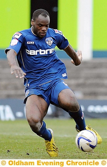 Jean Yves-Mvoto: looks set to leave Boundary Park 
