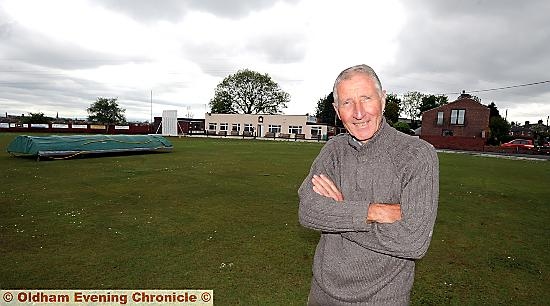 PITCHING in: former England captain Mark Atherton’s dad Alan, at Woodhouses Cricket Club 
