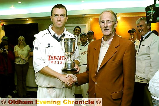 HAPPIER TIMES: Bamford captain Paddy McKeown is pictured with Roger Tanner after the club’s 2011 Tanner Cup success. HAPPIER TIMES: Bamford captain Paddy McKeown is pictured with Roger Tanner after the club’s 2011 Tanner Cup success.
