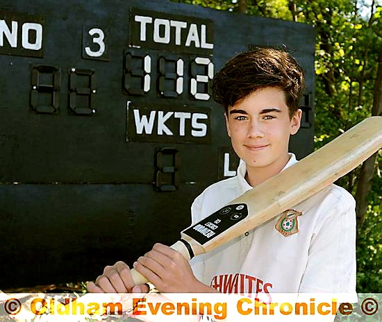 HE’S A CRACKER: James Howard at Saddleworth Cricket Club. HE’S A CRACKER: James Howard at Saddleworth Cricket Club.