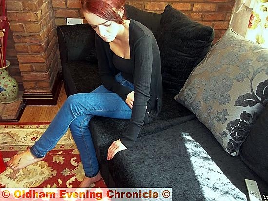 Patricia McDermott's daughter Chelsea and the ill-fitting couch  

