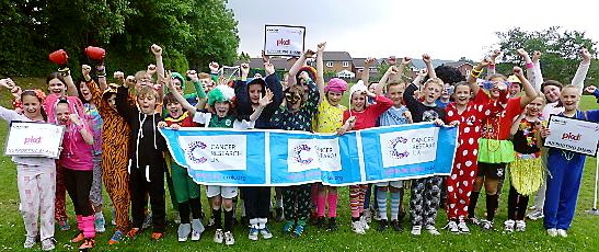 LONG WALK: children from St Joseph's
LONG WALK: children from St Joseph's
