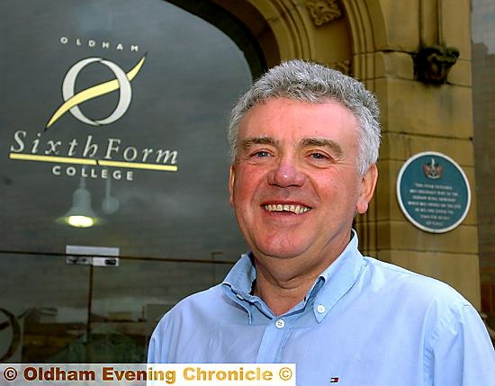 STEPPING down: Steven Lowe, chairman of Oldham Sixth-Form College governors 
