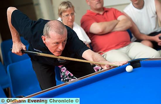 Steve Davis takes on allcomers - including our Karen 