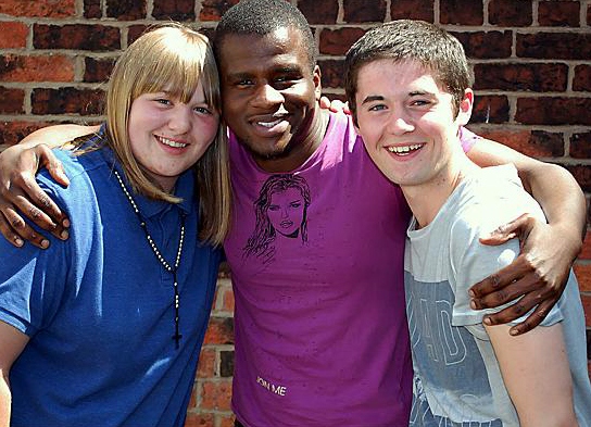 OVERCOMING adversity . . . from left, Stephanie Farrell, George Oluyinka (who plays Leeroy in “My Space”) and Rathbone apprentice chef James Swales
OVERCOMING adversity . . . from left, Stephanie Farrell, George Oluyinka (who plays Leeroy in “My Space”) and Rathbone apprentice chef James Swales