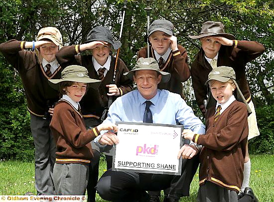Intrepid Steve Hill, with pupils (back row, from the left) Liam Lovell, Emily Lynch, Jack Whitworth, Abie Jane-Spicer, (front) Henry Bose and Ella Pilkington
Intrepid Steve Hill, with pupils (back row, from the left) Liam Lovell, Emily Lynch, Jack Whitworth, Abie Jane-Spicer, (front) Henry Bose and Ella Pilkington