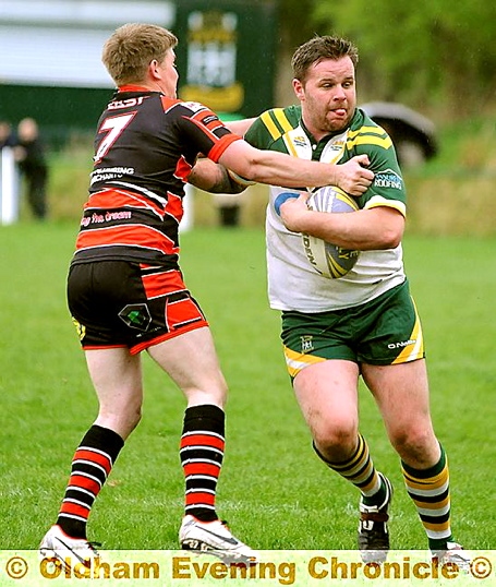 Jason Best (right) was handed a two-match ban for punching against Elland. 
