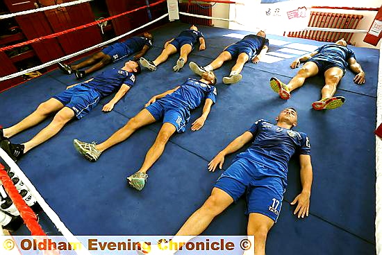 SWEET DREAMS! rest and relaxation followed a trip throgh the boxing wringer 
