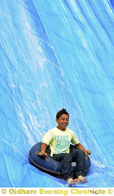 Mario Gujbova on the Robinson Toboggan ride 