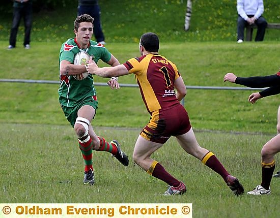 Waterhead's Jake Maher goes on the attack 
