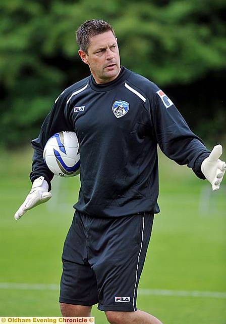 New goalkeeping coach Bobby Mimms. 