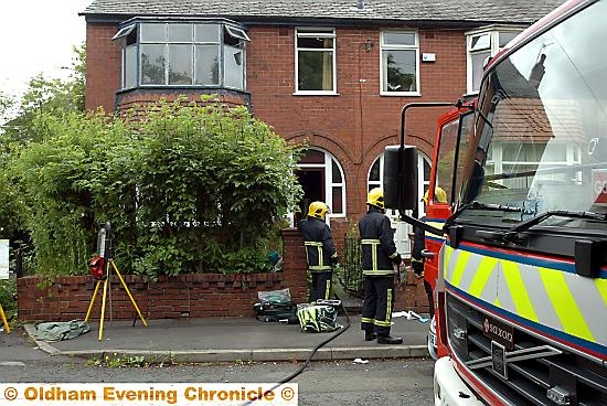 House fire on Hamilton Street, Chadderton.
House fire on Hamilton Street, Chadderton.