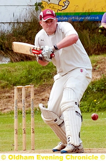 TAKING GUARD . . . Werneth’s Matt Taylor. 