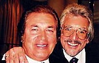 Laurie (right) with singer Engelbert Humperdinck
Laurie (right) with singer Engelbert Humperdinck