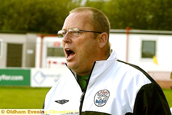 ENCOURAGING SIGNS: Oldham Boro team manager Tony Mills. ENCOURAGING SIGNS: Oldham Boro team manager Tony Mills.