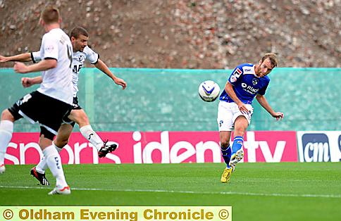 James Dayton’s third goal for Athletic (pictured), cutting in from the right to shape a left-footed shot into the far corner, was an absolute beauty.