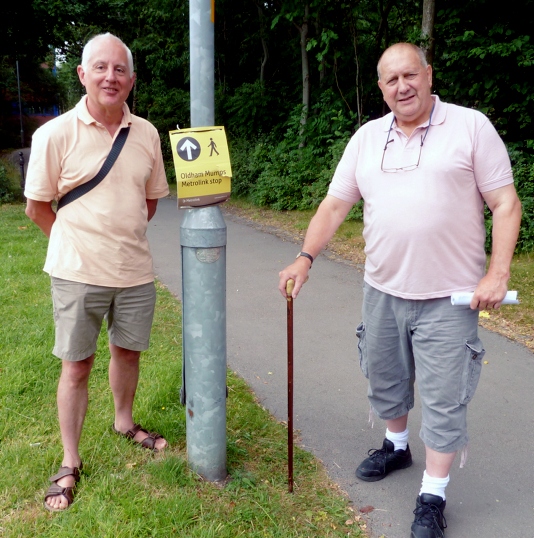 BEST foot forward . . . Andrew Sayers (left) and Councillor Adrian Alexander
BEST foot forward . . . Andrew Sayers (left) and Councillor Adrian Alexander