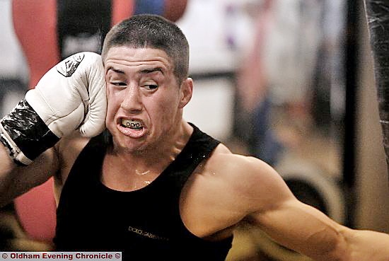 RONNIE HEFFRON will fight anyone - even himself! This unusual punch was captured by photographer Darren Robinson at a recent training session.
Ronnie said: “It does look kind of strange I was clearly going for it on the pads, so whether my right hand has ricocheted against my face somehow, I don’t know.
“It’s not something I noticed at the time - and it didn’t hurt!”
RONNIE HEFFRON will fight anyone - even himself! This unusual punch was captured by photographer Darren Robinson at a recent training session.
Ronnie said: “It does look kind of strange I was clearly going for it on the pads, so whether my right hand has ricocheted against my face somehow, I don’t know.
“It’s not something I noticed at the time - and it didn’t hurt!”