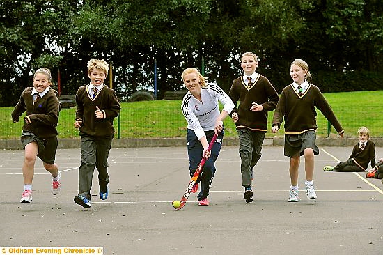 STICK SKILLS . . . Nicola White (centre) puts pupils (from the left) Ella Wilkins, Sam Heaton, Declan Finigan and Orla Johnson through their paces
STICK SKILLS . . . Nicola White (centre) puts pupils (from the left) Ella Wilkins, Sam Heaton, Declan Finigan and Orla Johnson through their paces