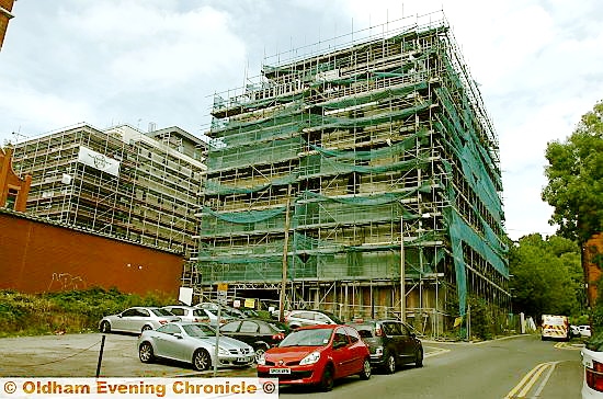 UNFINISHED . . . the flats today
UNFINISHED . . . the flats today