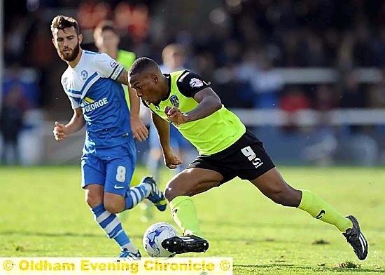 FULL OF PROMISE . . . jet-heeled Dominic Poleon may be given his head against Walsall tomorrow especially if Jonathan Forte (inset) has to sit it out with his knee problem.