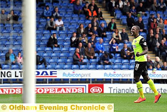 SPOT KING: Jonathan Forte celebrates his successful penalty. 
