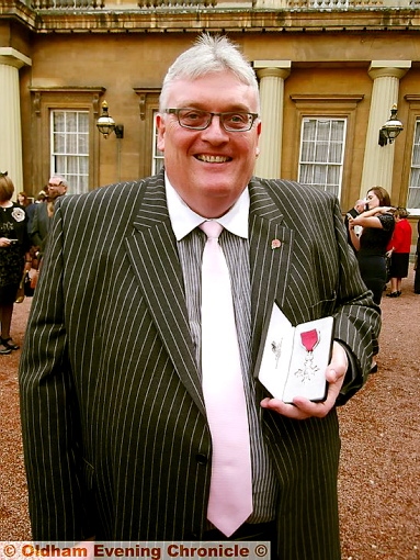 Howard Sykes receives his MBE