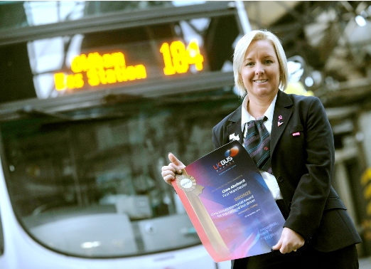 Clare Akehurst with her award