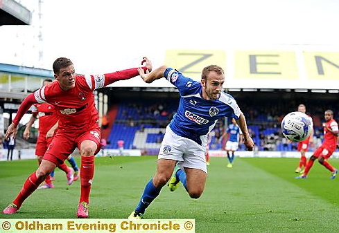 FULLY FOCUSED: Athletic captain Liam Kelly recognises the importance of a good FA Cup run.