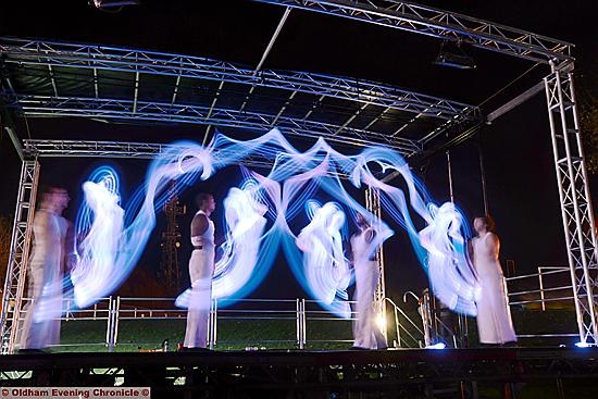 A STUNNING lights show from the Ghandini Jugglers