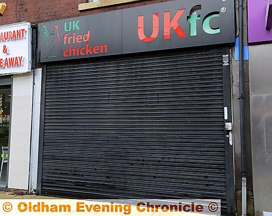 UK Fried Chicken on Union Street, Oldham: now closed down  

