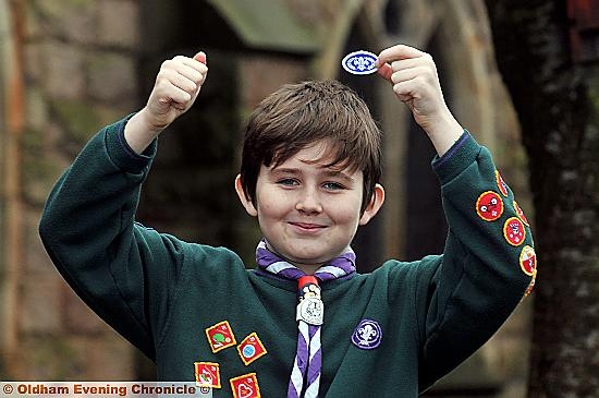 Cub scout Shai Garlick (11) presented with Silver Award.