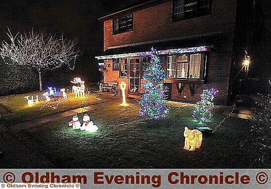 Christmas Lights Wensleydale Close Royton