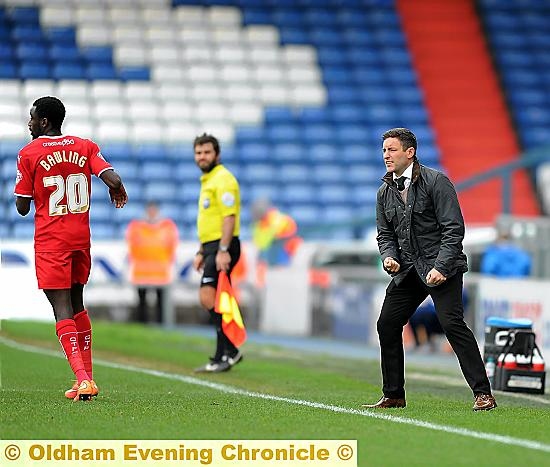 Passionate latics manager Lee Johnson