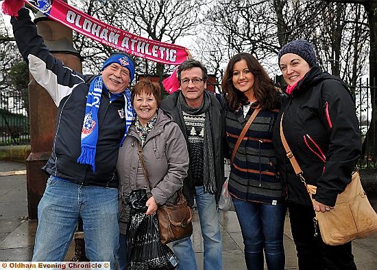 UP for the cup . . . excited fans before the match 