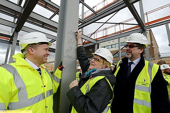 SIGN of the times: (from left) Andrew Dwan, managing director of Equity Solutions and Partners; GM principal Chris Hill and Oldham College principal Alun Francis
SIGN of the times: (from left) Andrew Dwan, managing director of Equity Solutions and Partners; GM principal Chris Hill and Oldham College principal Alun Francis