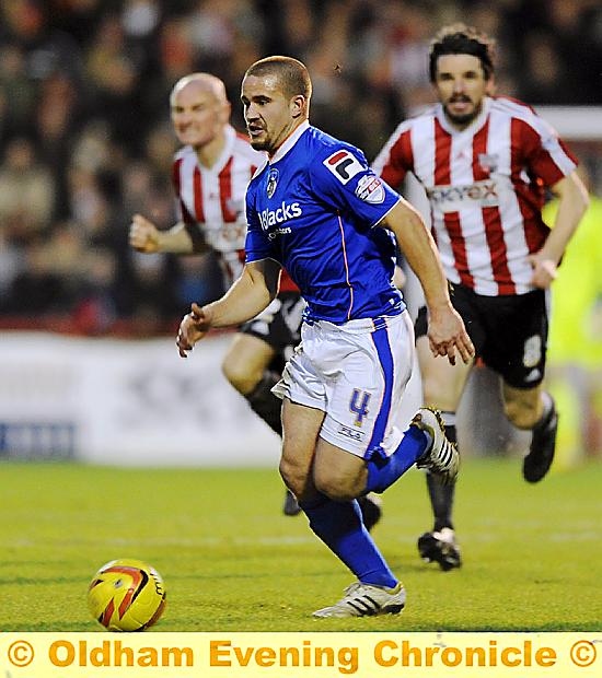ACTION MAN: James Wesolowski, one of Athletic’s top performers this season, is to be offered a contract extension. 