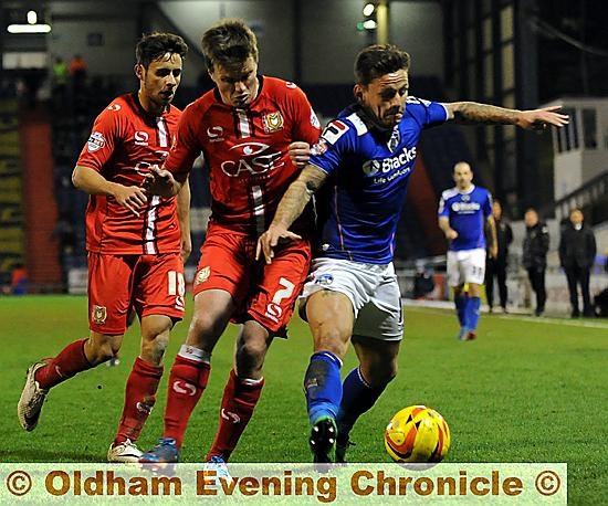 MAIN MAN: Charlie MacDonald was Athletic’s stand-out player against MK Dons on Tuesday night. MAIN MAN: Charlie MacDonald was Athletic’s stand-out player against MK Dons on Tuesday night.