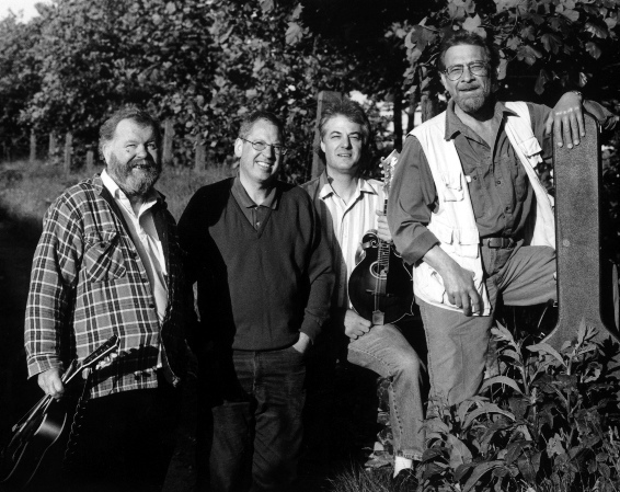 ALL together now: (l-r) Larry, Gerry, Dave and John. Some time ago... 