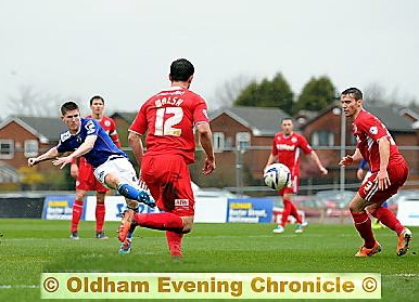 Danny Philliskirk puts Athletic in front 