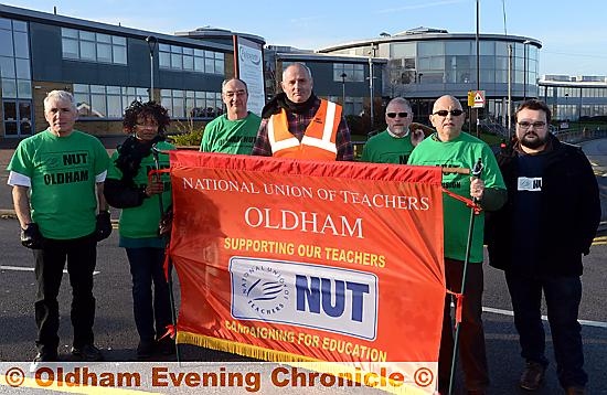 Union members at Failsworth School. 