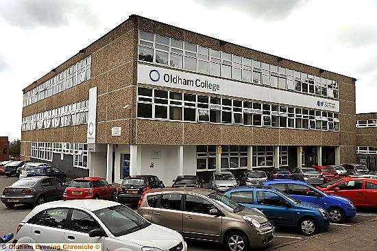 The Oldham College building (former Grange School). 
