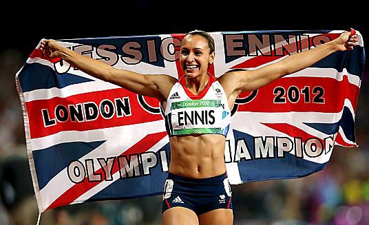 GOLDEN girl . . . Jessica Ennis 
