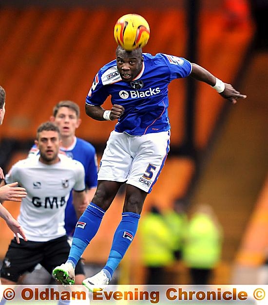 Genseric Kusunga has only made 25 appearances since joining the Boundary Park club in September. 